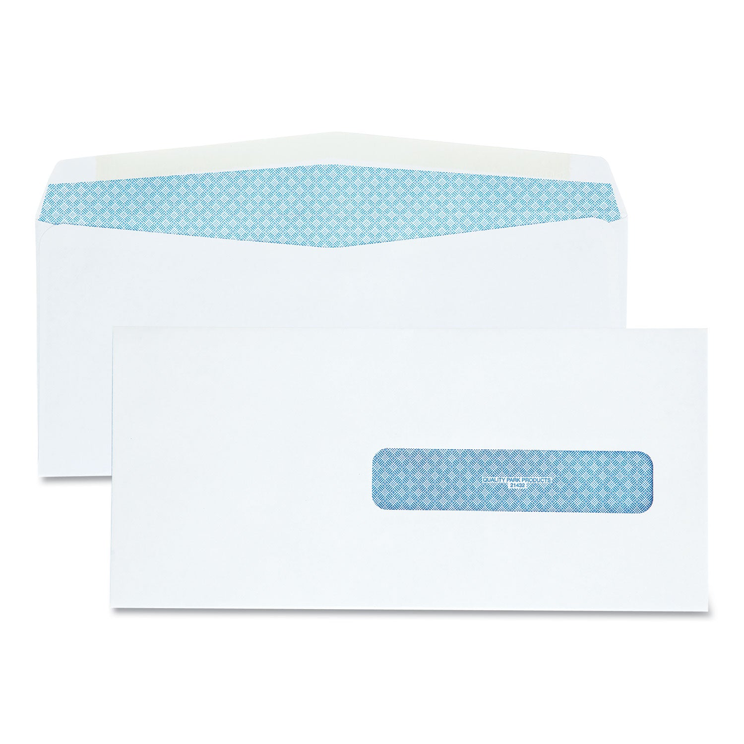 Security Tinted Insurance Claim Form Envelope, Address Window, Commercial Flap, Gummed Closure, 4.5 x 9.5, White, 500/Box - 