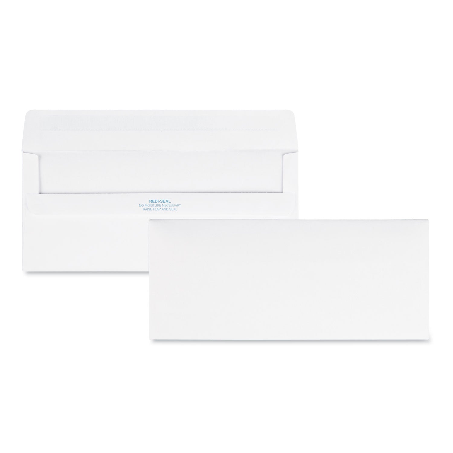 Redi-Seal Envelope, #10, Commercial Flap, Redi-Seal Adhesive Closure, 4.13 x 9.5, White, 500/Box - 