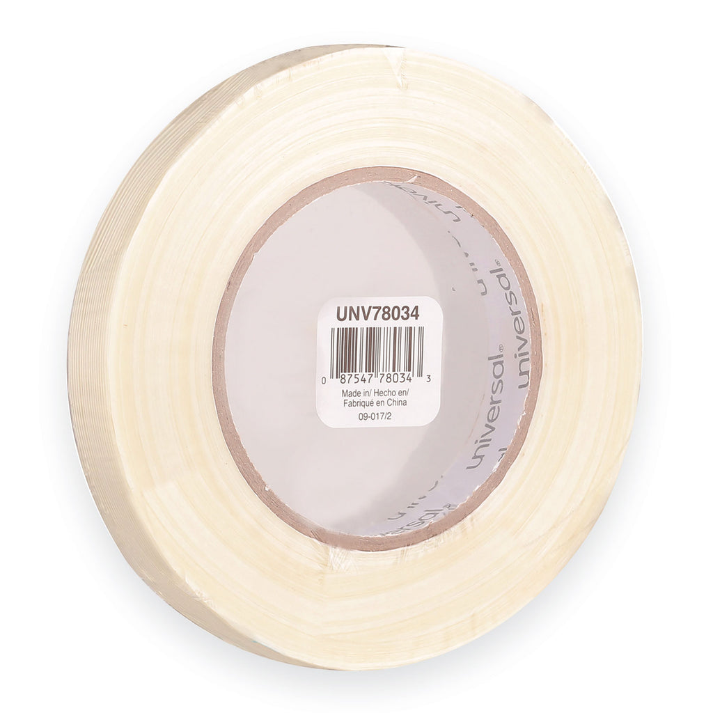 190# Medium Grade Filament Tape, 3" Core, 18 mm x 54.8 m, Clear - 