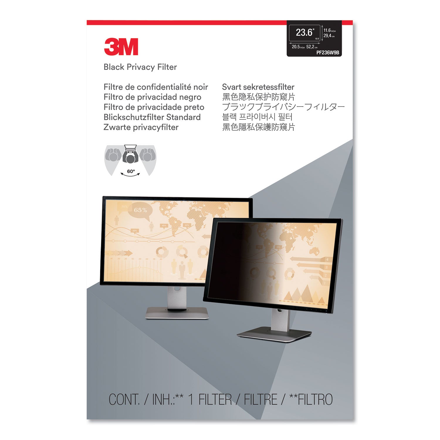frameless-blackout-privacy-filter-for-236-widescreen-flat-panel-monitor-169-aspect-ratio_mmmpf236w9b - 2