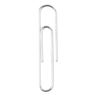 Recycled Paper Clips, #1, Smooth, Silver, 100 Clips/Box, 10 Boxes/Pack
