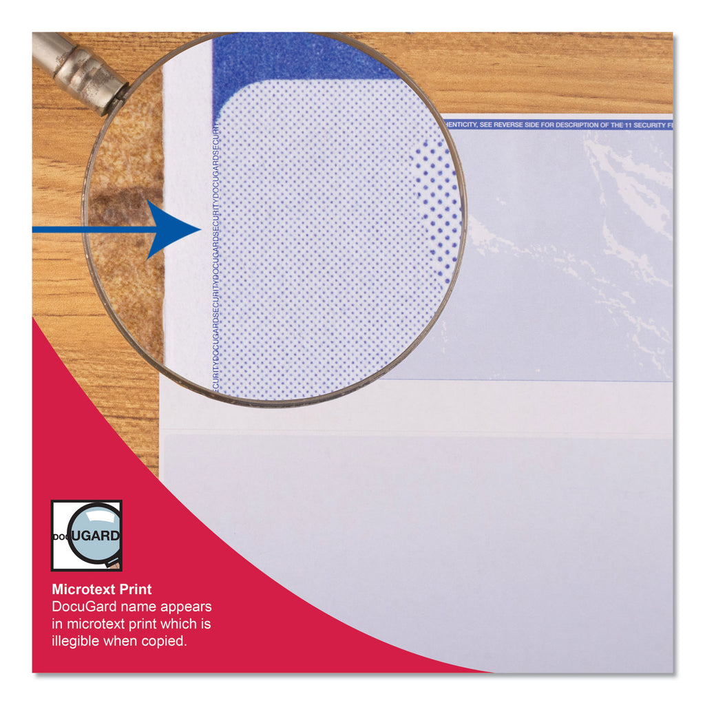 Premier Prismatic Check, 13 Features, 8.5 x 11, Blue/Green Prismatic, 500/Ream - 