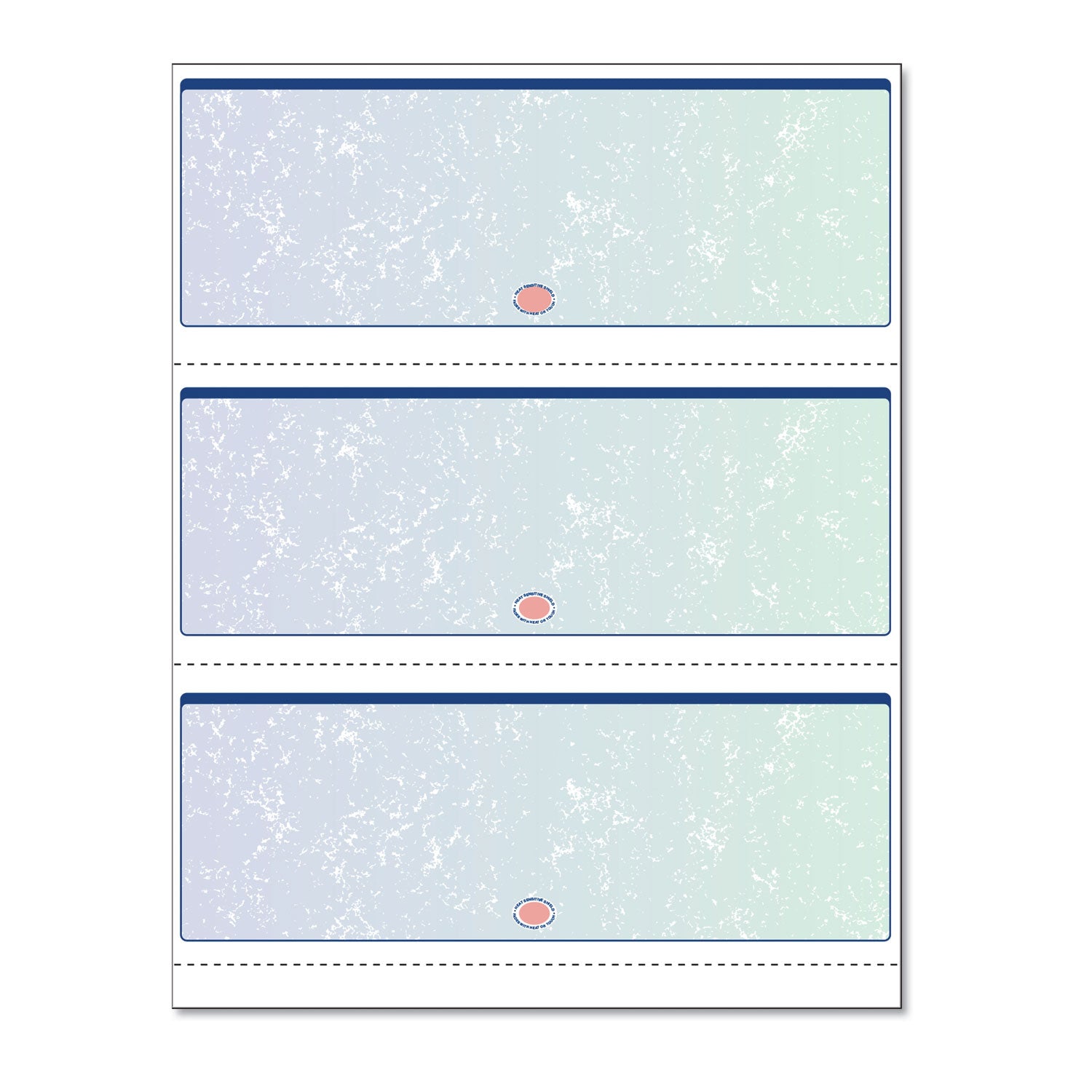 Premier Prismatic Check, 13 Features, 8.5 x 11, Blue/Green Prismatic, 500/Ream - 