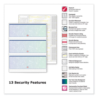 Premier Prismatic Check, 13 Features, 8.5 x 11, Blue/Green Prismatic, 500/Ream - 