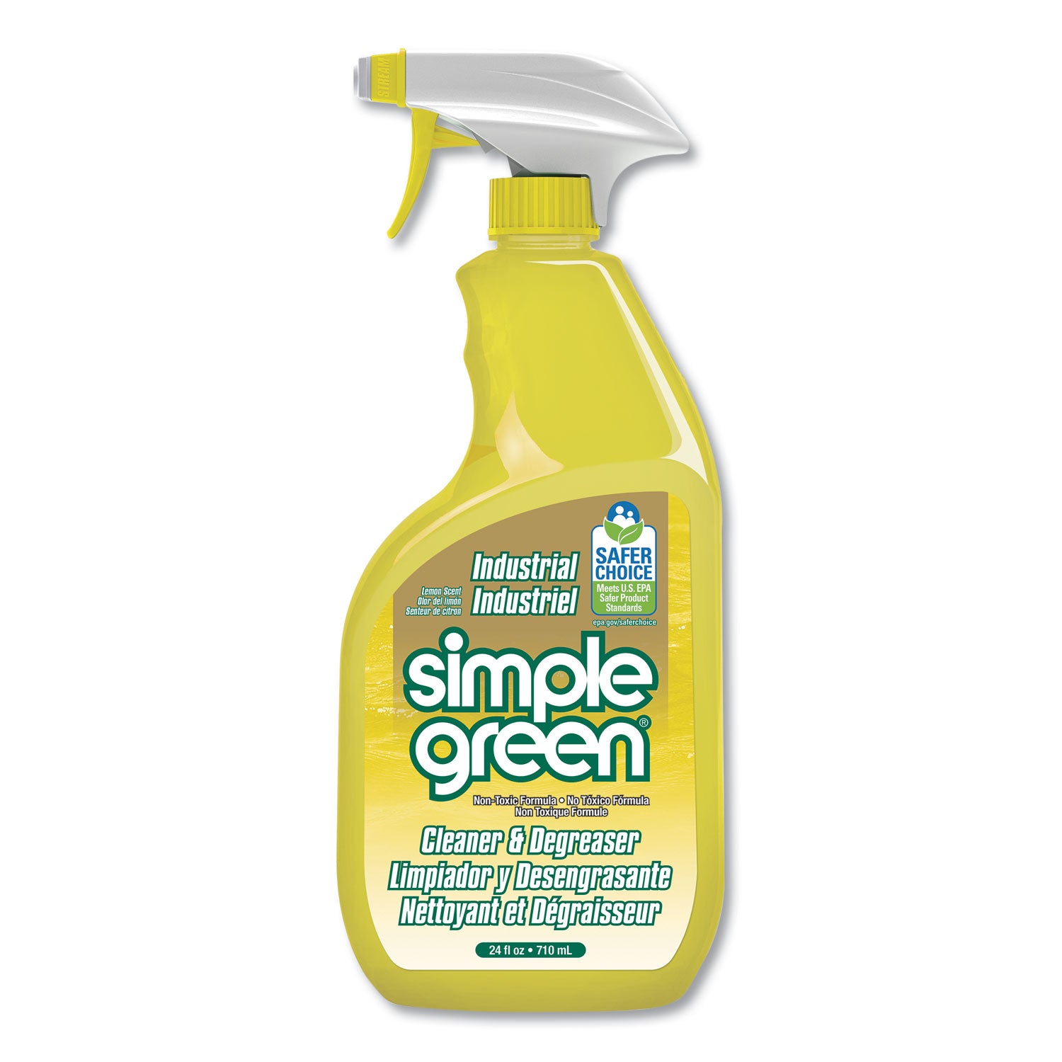 Industrial Cleaner and Degreaser, Concentrated, Lemon, 24 oz Spray Bottle, 12/Carton - 2