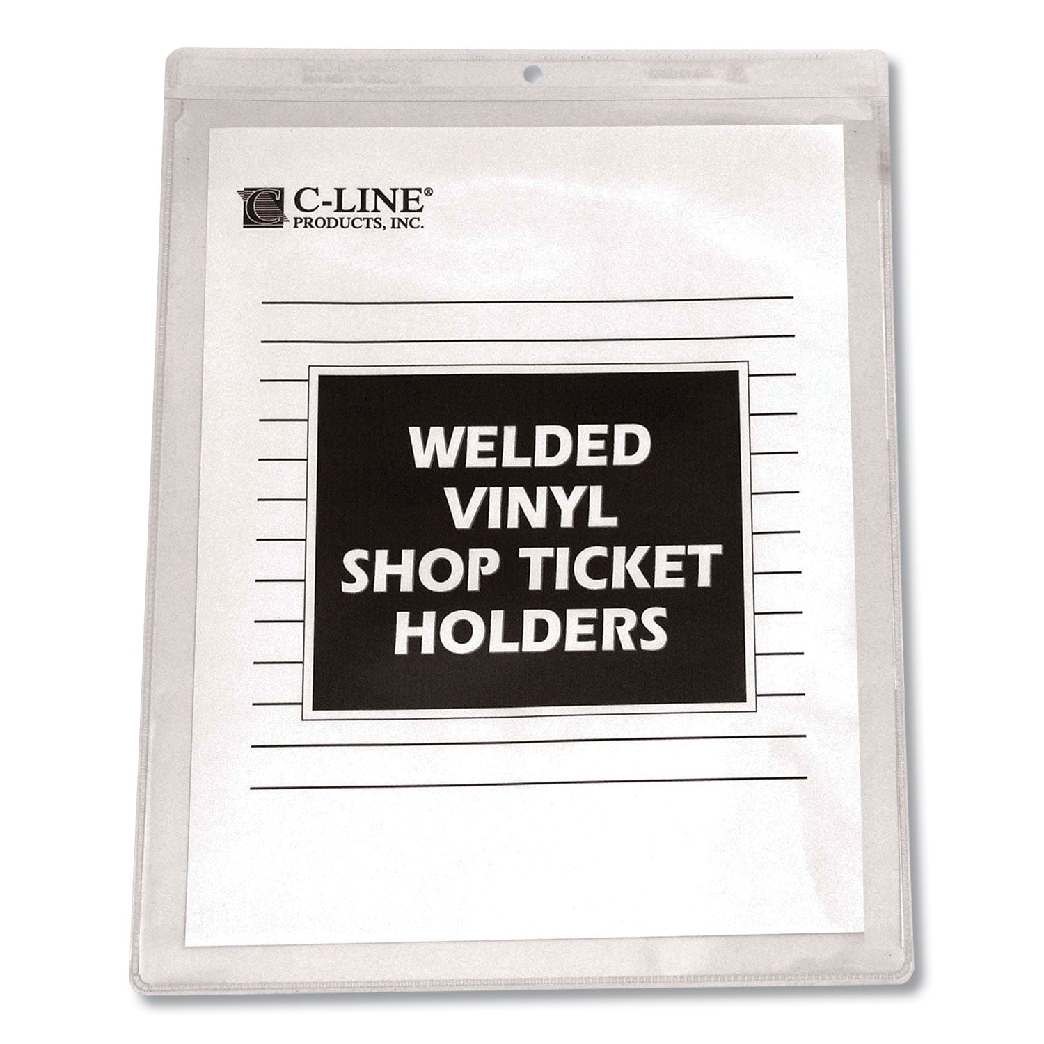 Clear Vinyl Shop Ticket Holders, Both Sides Clear, 50 Sheets, 9 x 12, 50/Box - 