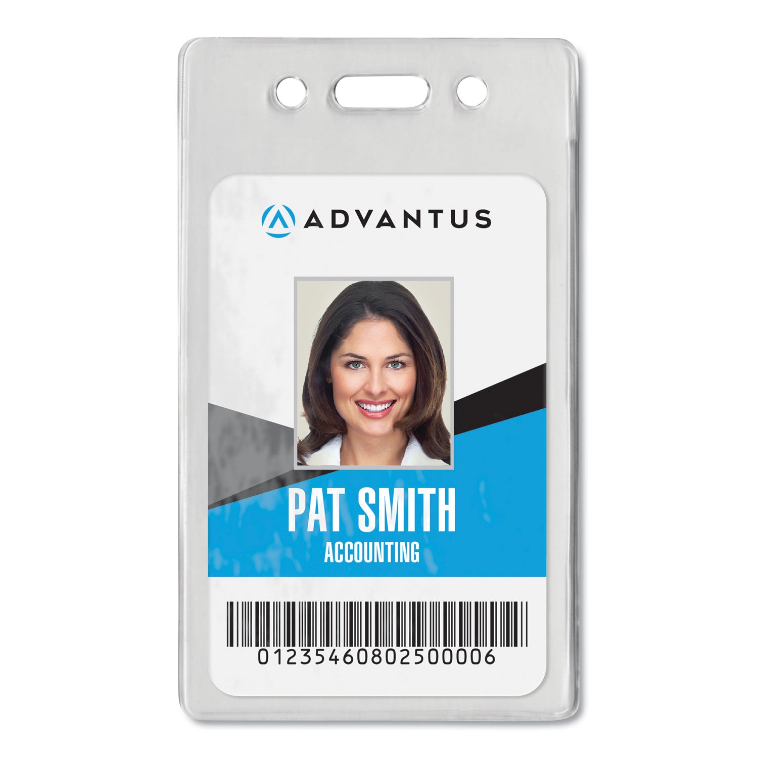 Proximity ID Badge Holders, Vertical, Clear 2.68" x 4.38" Holder, 2.38" x 3.63" Insert, 50/Pack - 