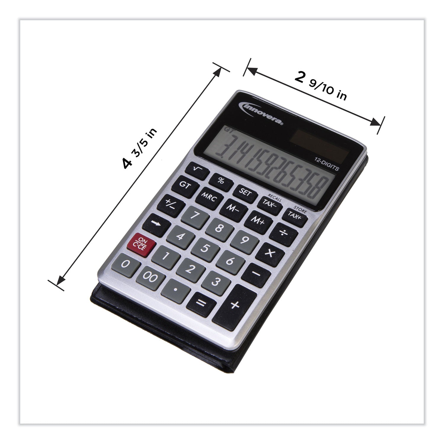 15922 Pocket Calculator, 12-Digit LCD