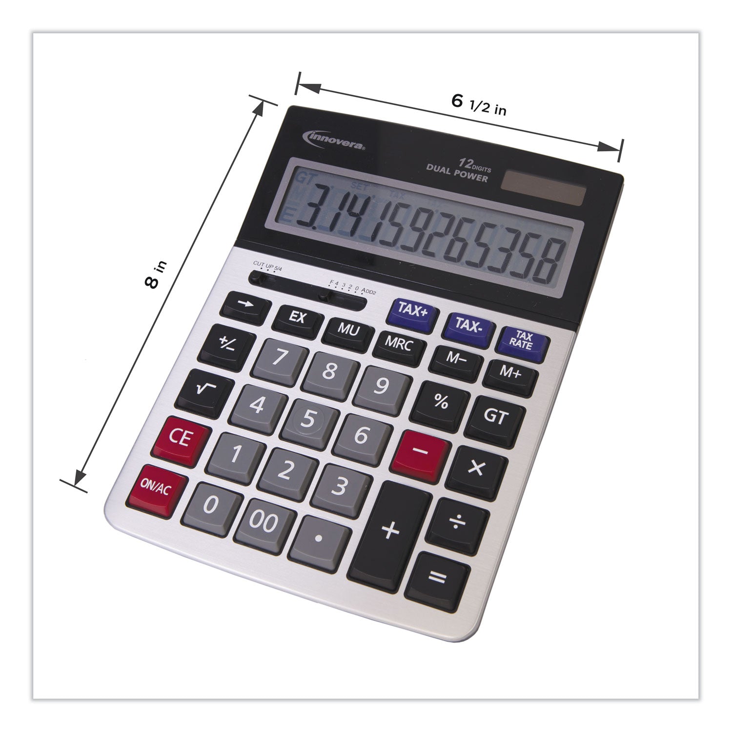 15975 Large Display Calculator, 12-Digit LCD - 