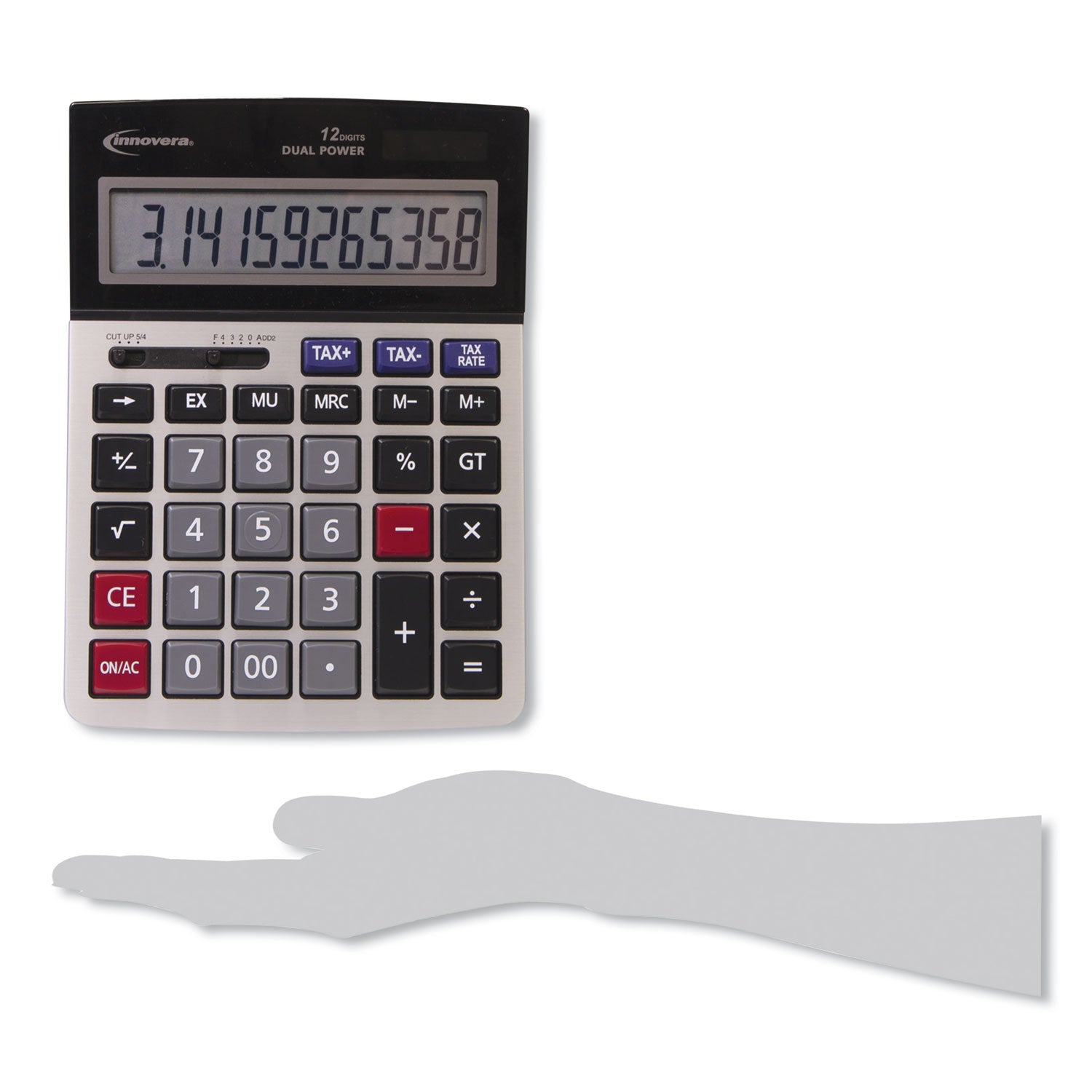 15975 Large Display Calculator, 12-Digit LCD - 