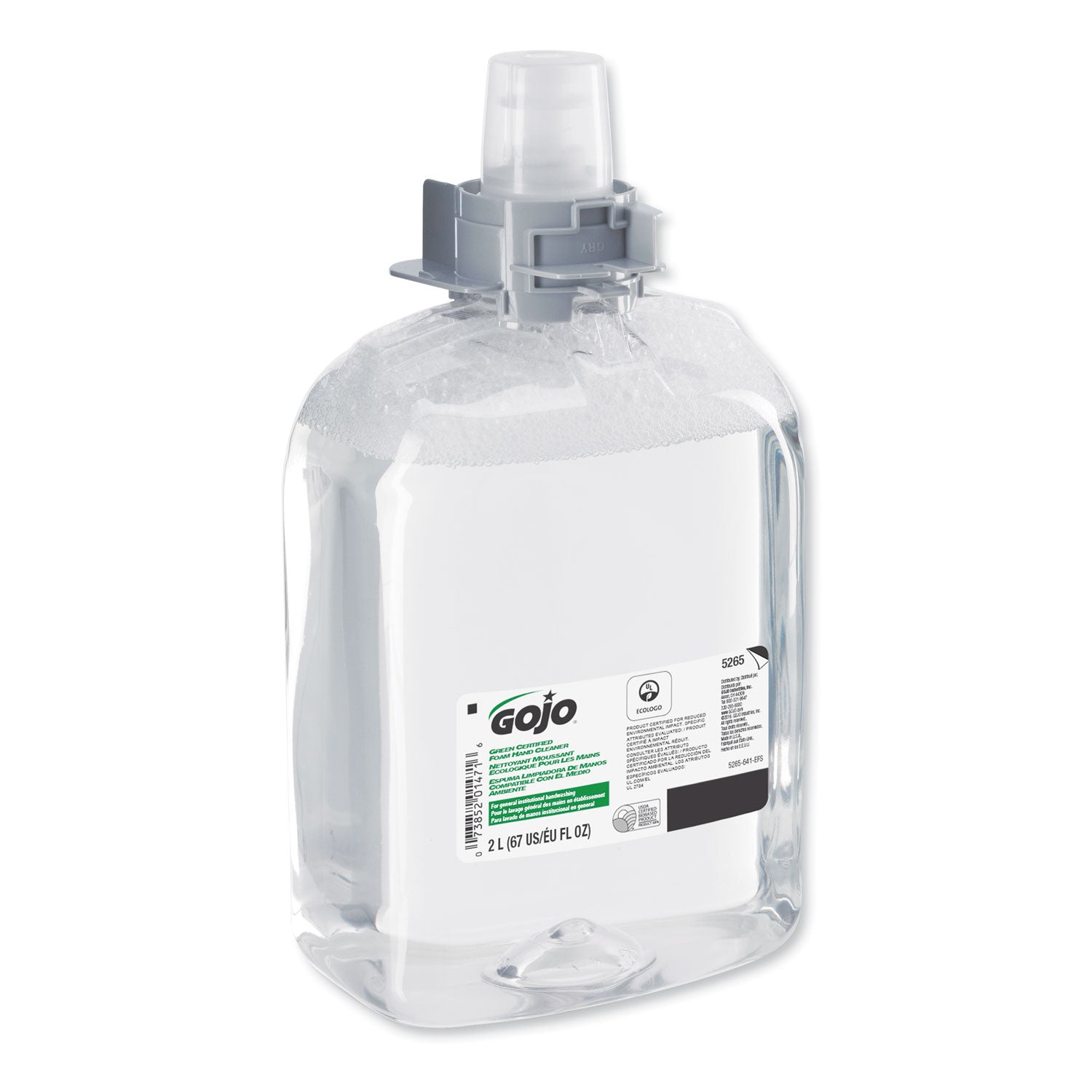 green-certified-foam-hand-cleaner-unscented-2000-ml-refill-2-carton_goj526502 - 2