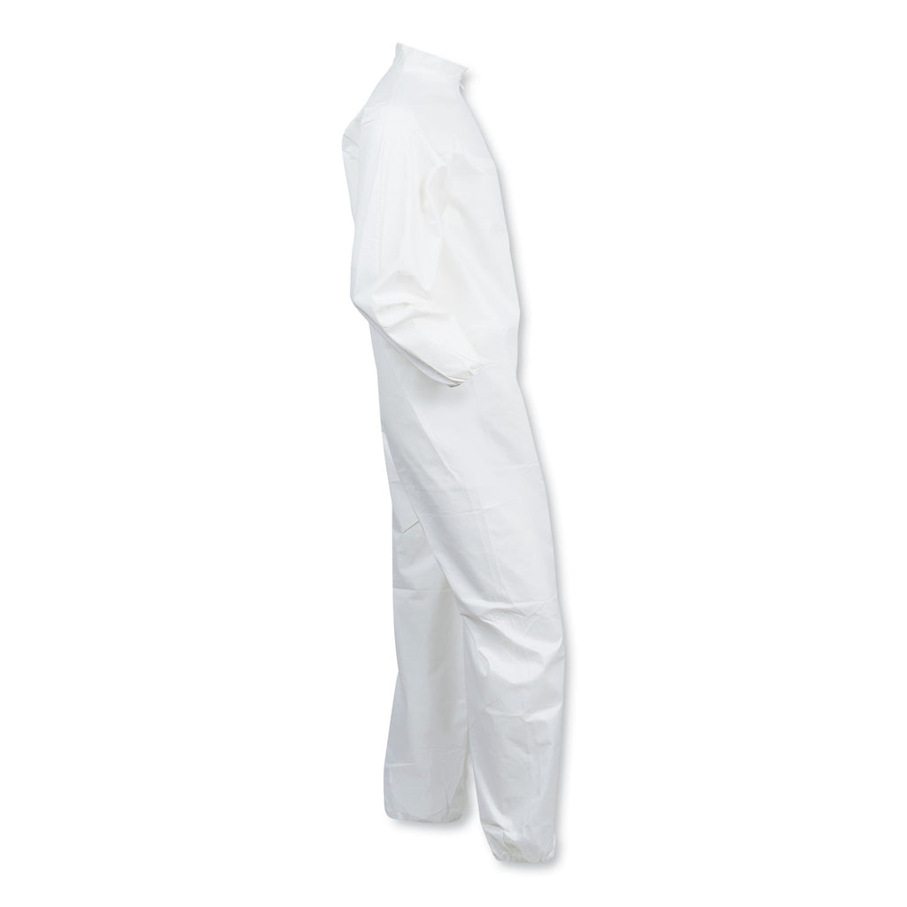 A40 Coveralls, Elastic Wrists/Ankles, X-Large, White