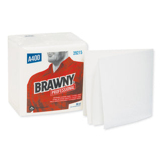 All Purpose Wipers, 13 x 13, White, 50/Pack, 16/Carton - 