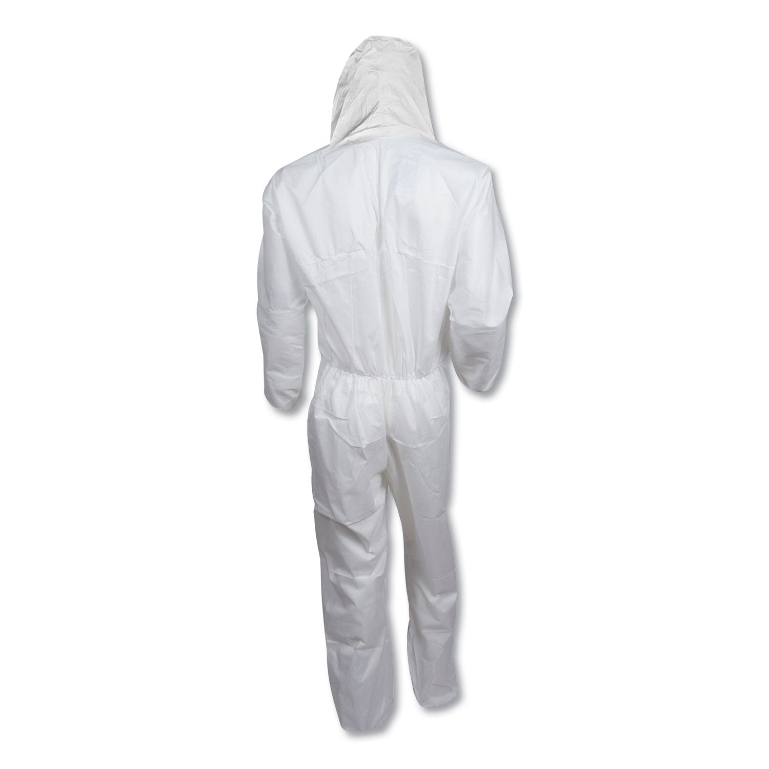 A20 Elastic Back, Cuff and Ankle Hooded Coveralls, Zip, X-Large, White, 24/Carton