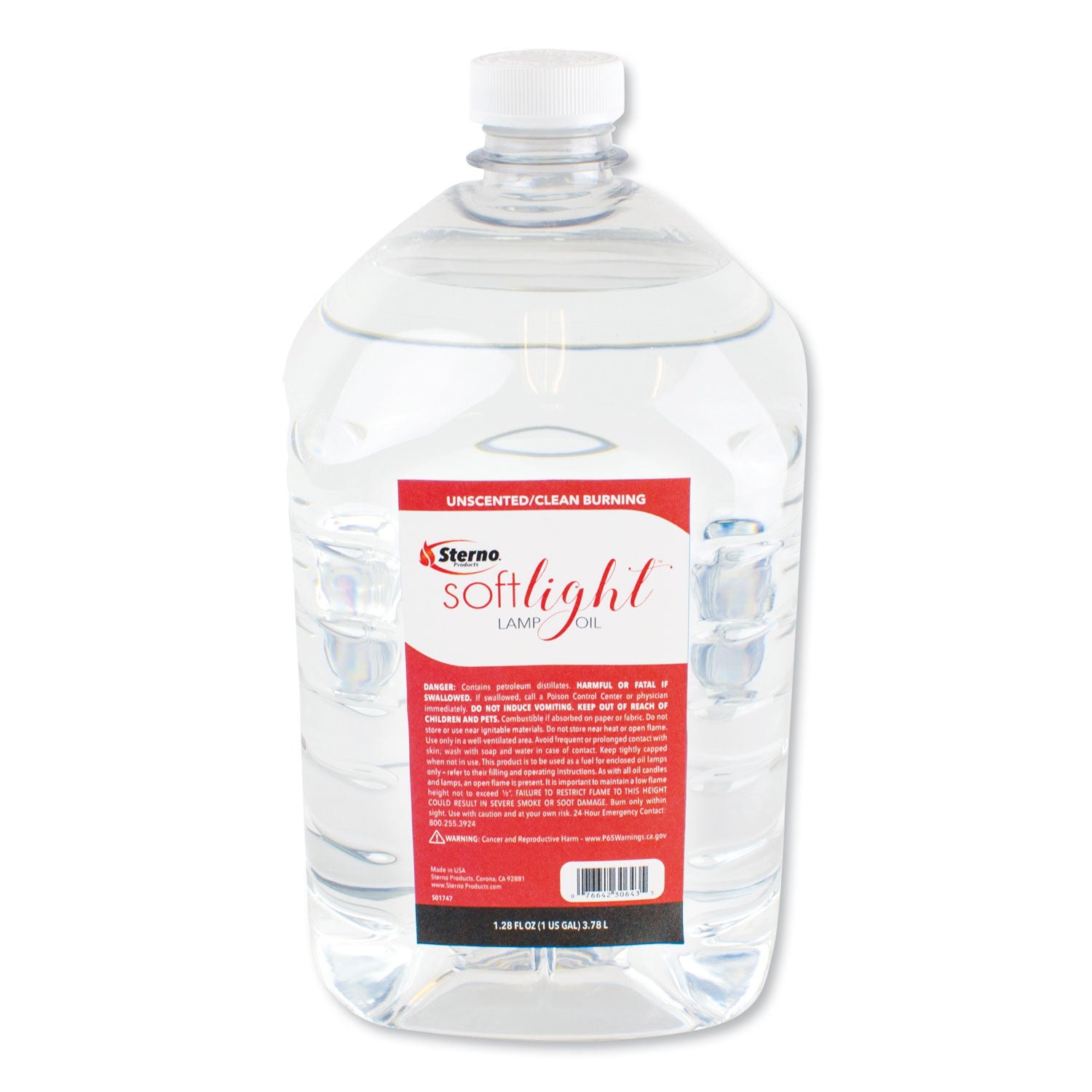 soft-light-liquid-wax-lamp-oil-clear-1-gal-bottle-4-carton_ste30644 - 1