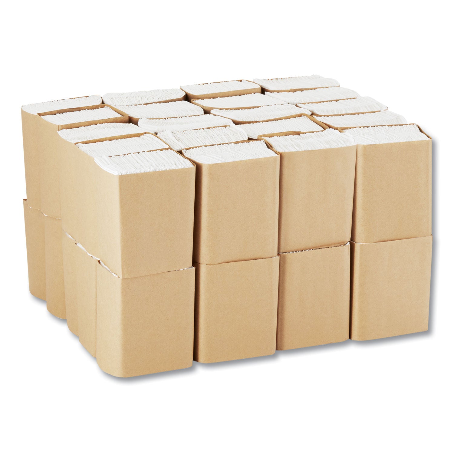 Tall Fold Dispenser Napkins, 1-Ply, 7 x 13 1/2, White, 10000/Carton - 