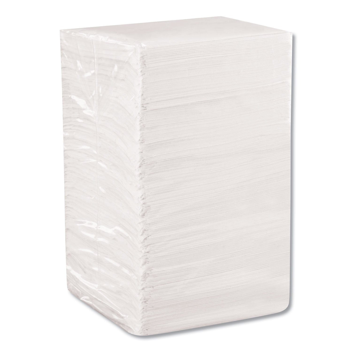 Beverage Napkins, Single-Ply, 9 1/2 x 9 1/2, White, 4000/Carton - 