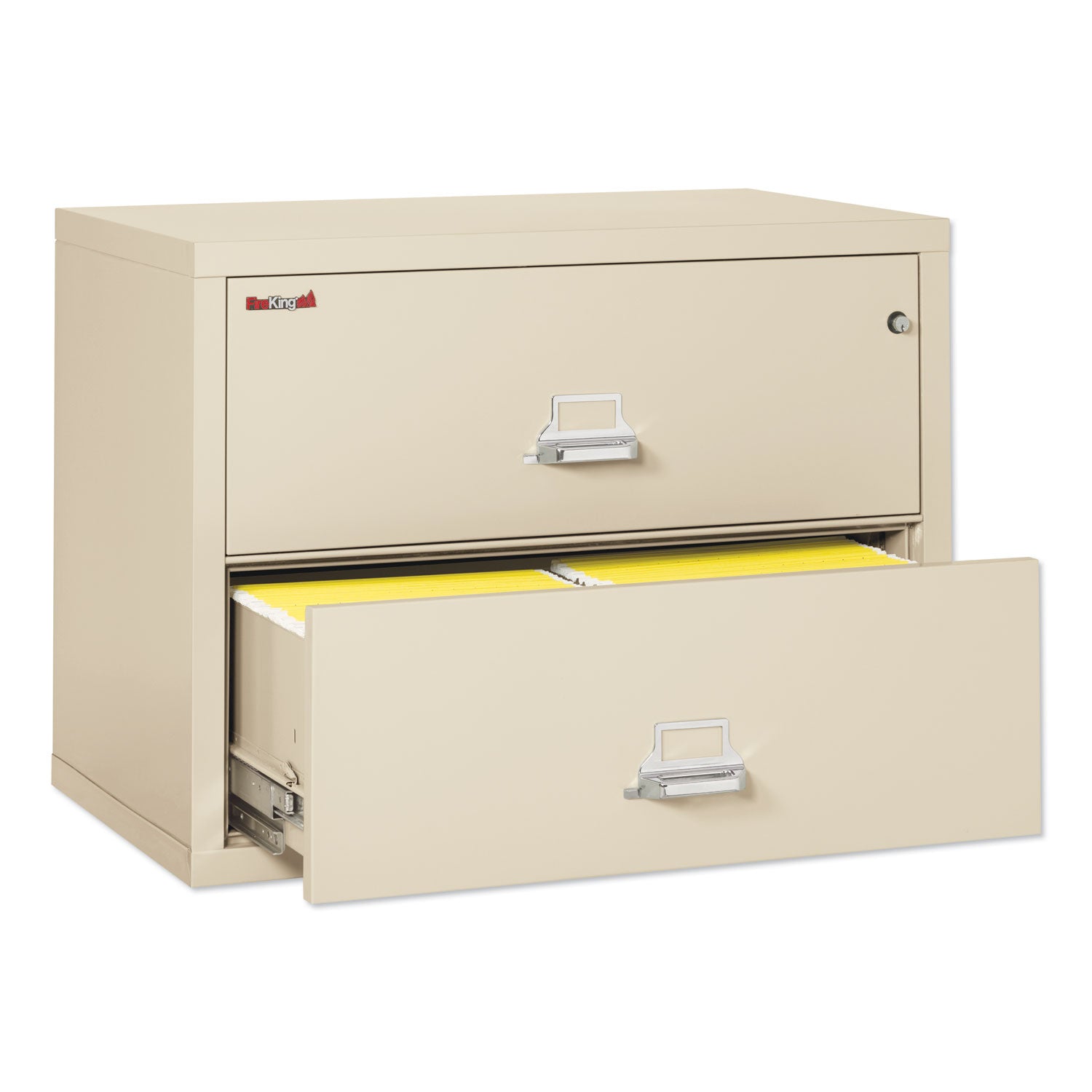 Insulated Lateral File, 2 Legal/Letter-Size File Drawers, Parchment, 37.5" x 22.13" x 27.75 - 2