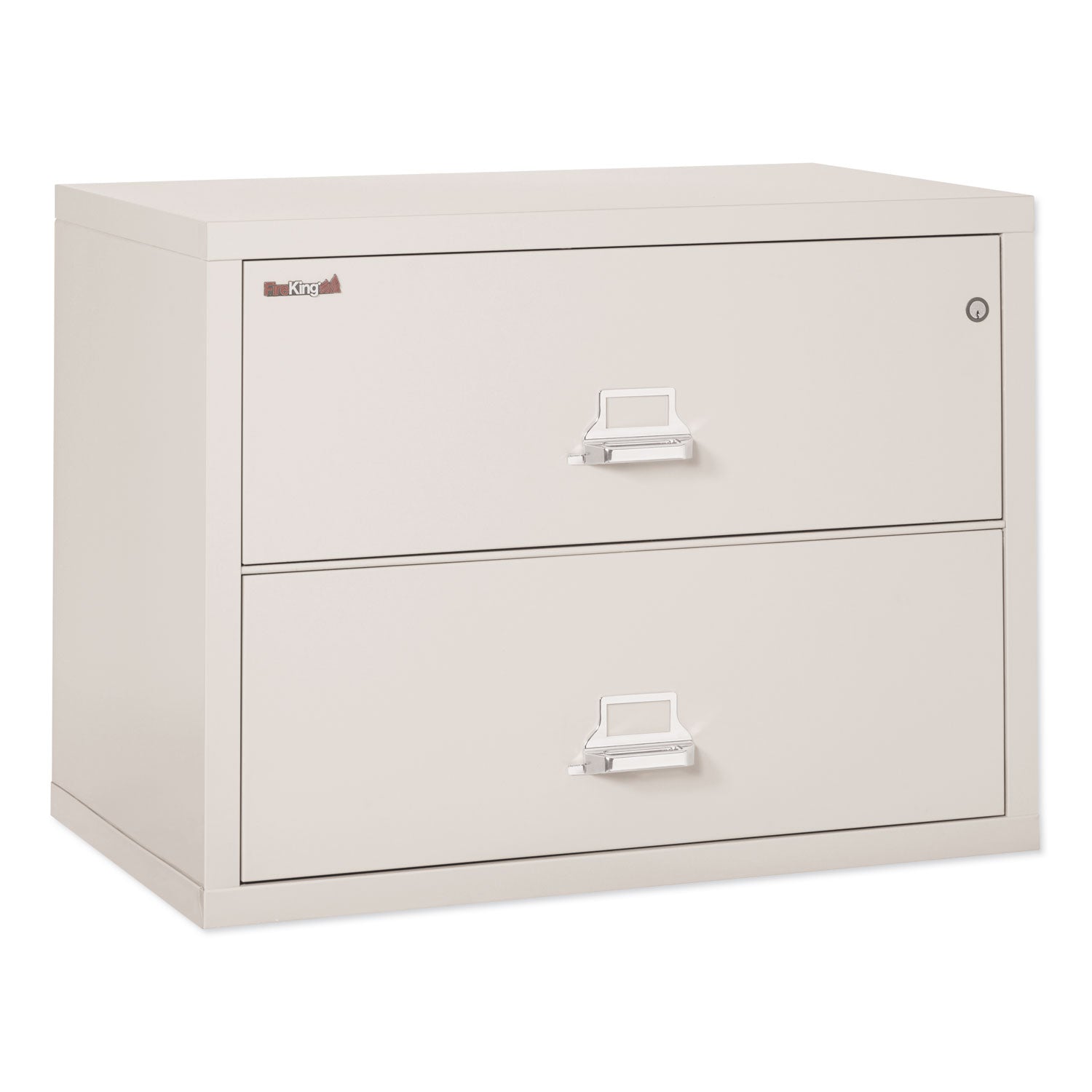 Insulated Lateral File, 2 Legal/Letter-Size File Drawers, Parchment, 37.5" x 22.13" x 27.75 - 1
