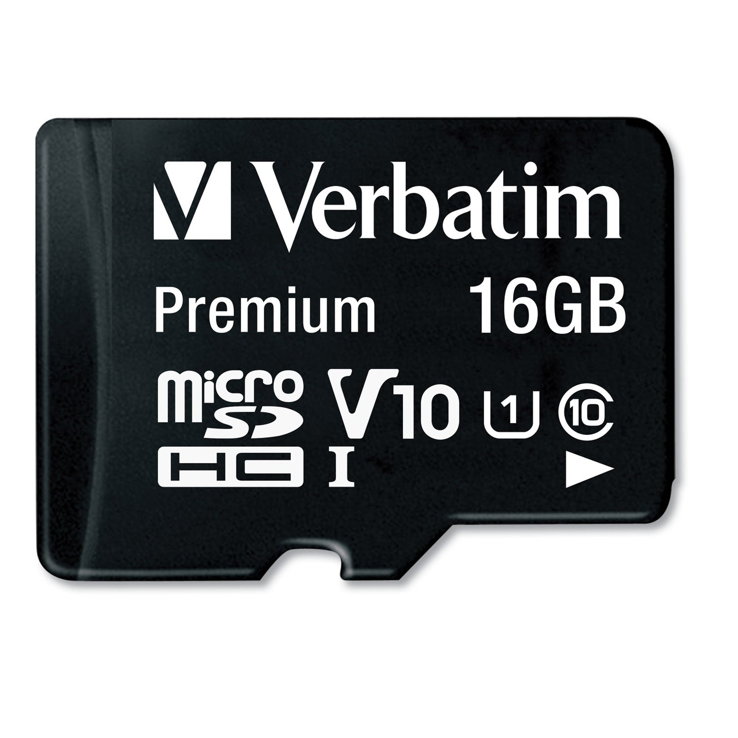 16GB Premium microSDHC Memory Card with Adapter, UHS-I V10 U1 Class 10, Up to 80MB/s Read Speed - 