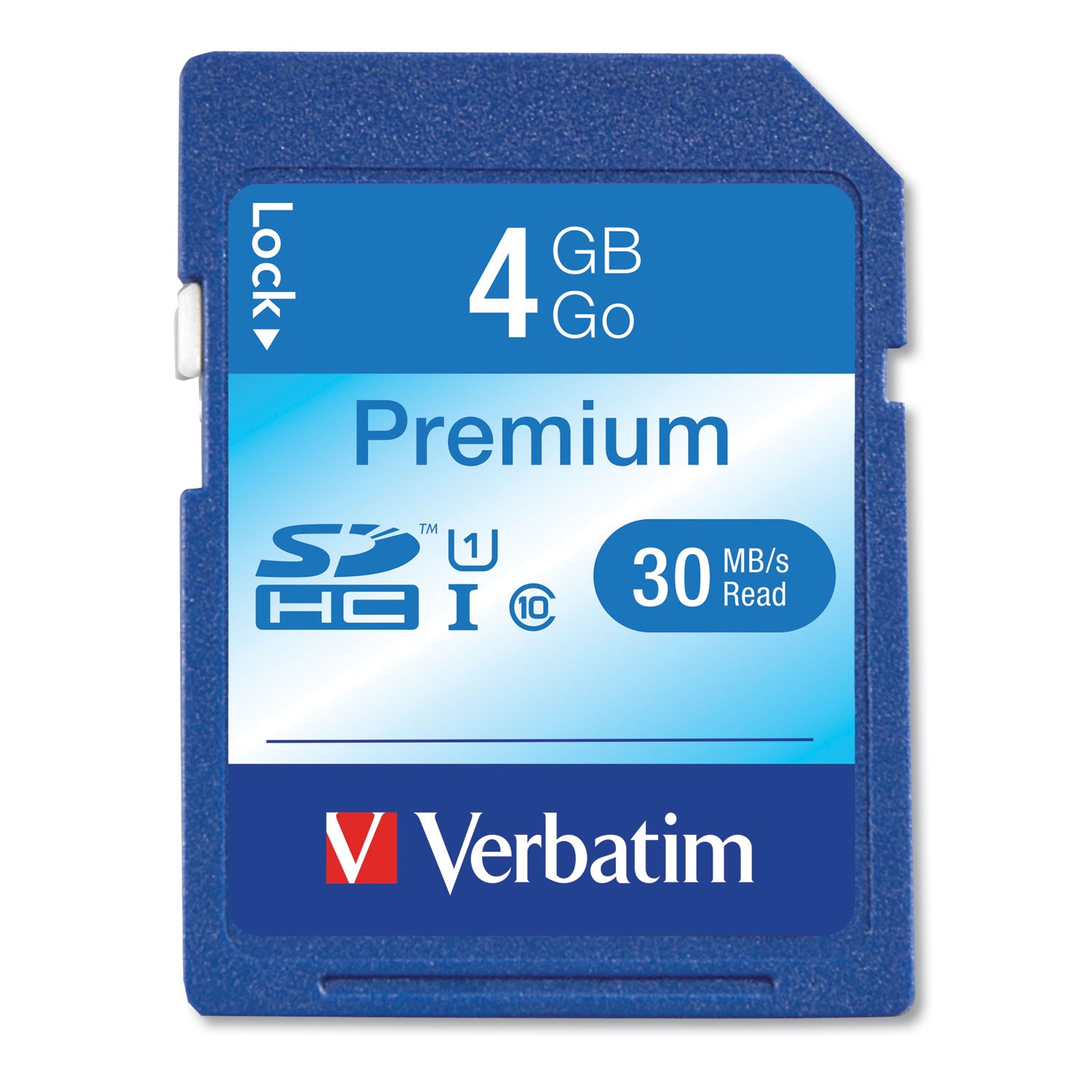 4GB Premium SDHC Memory Card, UHS-I U1 Class 10, Up to 30MB/s Read Speed - 