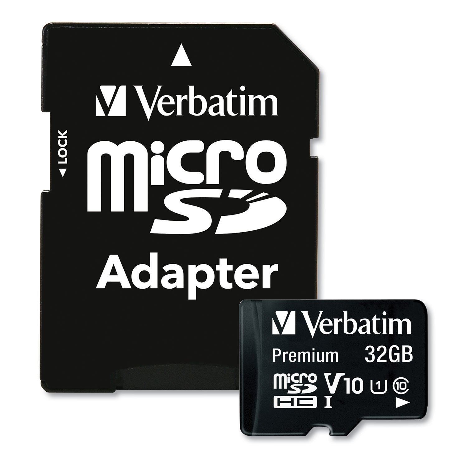 32GB Premium microSDHC Memory Card with Adapter, UHS-I V10 U1 Class 10, Up to 90MB/s Read Speed - 