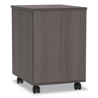 Trento Line Mobile Pedestal File, Left or Right, 2-Drawers: Box/File, Legal/Letter, Mocha, 16.5" x 19.75" x 23.63