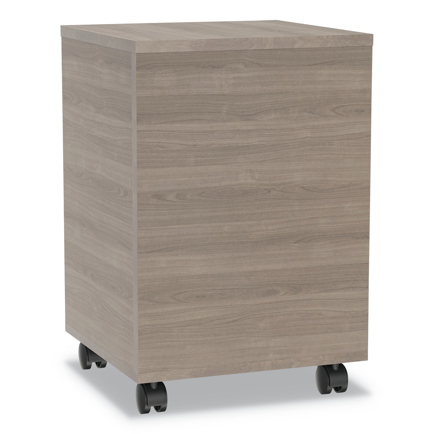 Urban Mobile File Pedestal, Left or Right, 2-Drawers: Box/File, Legal/A4, Natural Walnut, 16" x 15.25" x 23.75