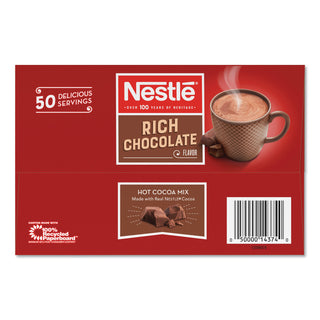 Hot Cocoa Mix, Rich Chocolate, 0.71 oz Packets, 50/Box, 6 Box/Carton