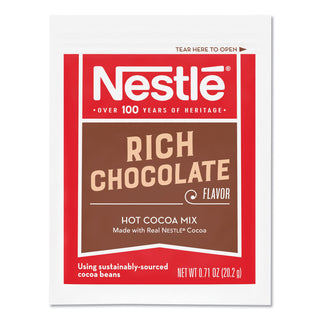Hot Cocoa Mix, Rich Chocolate, 0.71 oz Packets, 50/Box, 6 Box/Carton