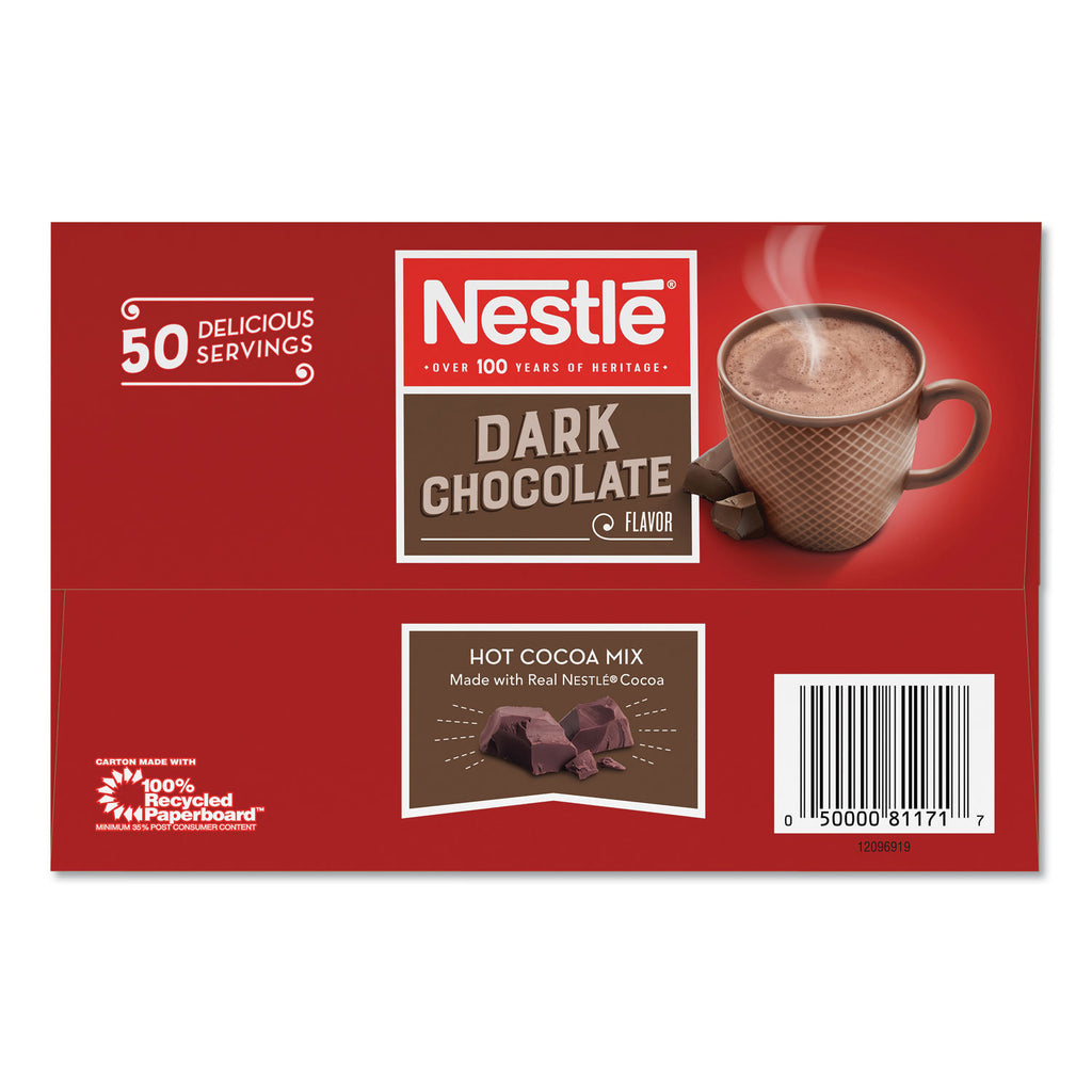 Hot Cocoa Mix, Dark Chocolate, 0.71 oz, 50/Box