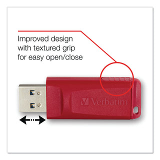 Store 'n' Go USB Flash Drive, 64 GB, Red - 