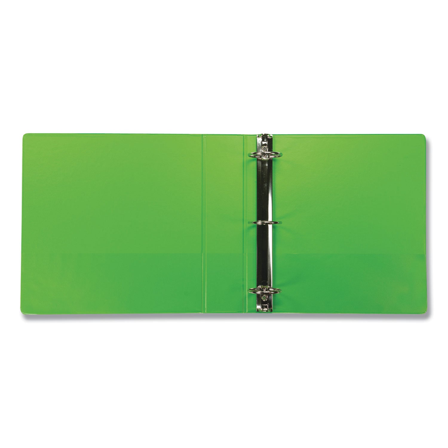 Earths Choice Plant-Based Durable Fashion View Binder, 3 Rings, 2" Capacity, 11 x 8.5, Lime, 2/Pack