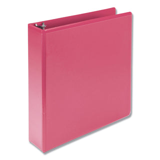 Earths Choice Plant-Based Durable Fashion View Binder, 3 Rings, 2" Capacity, 11 x 8.5, Berry, 2/Pack