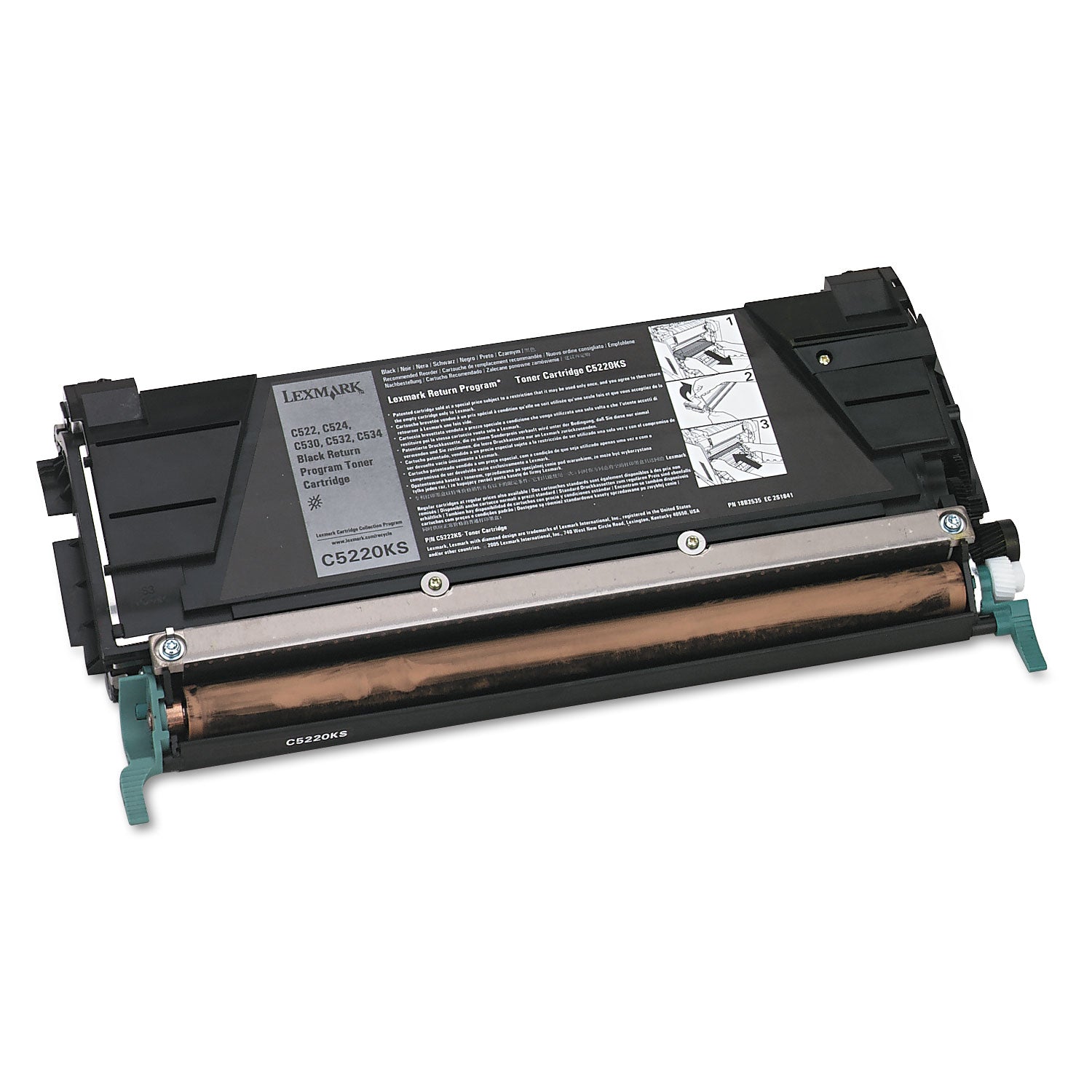 C5220KS Return Program Toner, 4,000 Page-Yield, Black - 