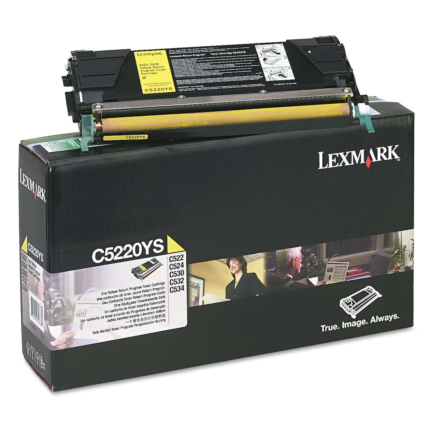 C5220YS Return Program Toner, 3,000 Page-Yield, Yellow - 2