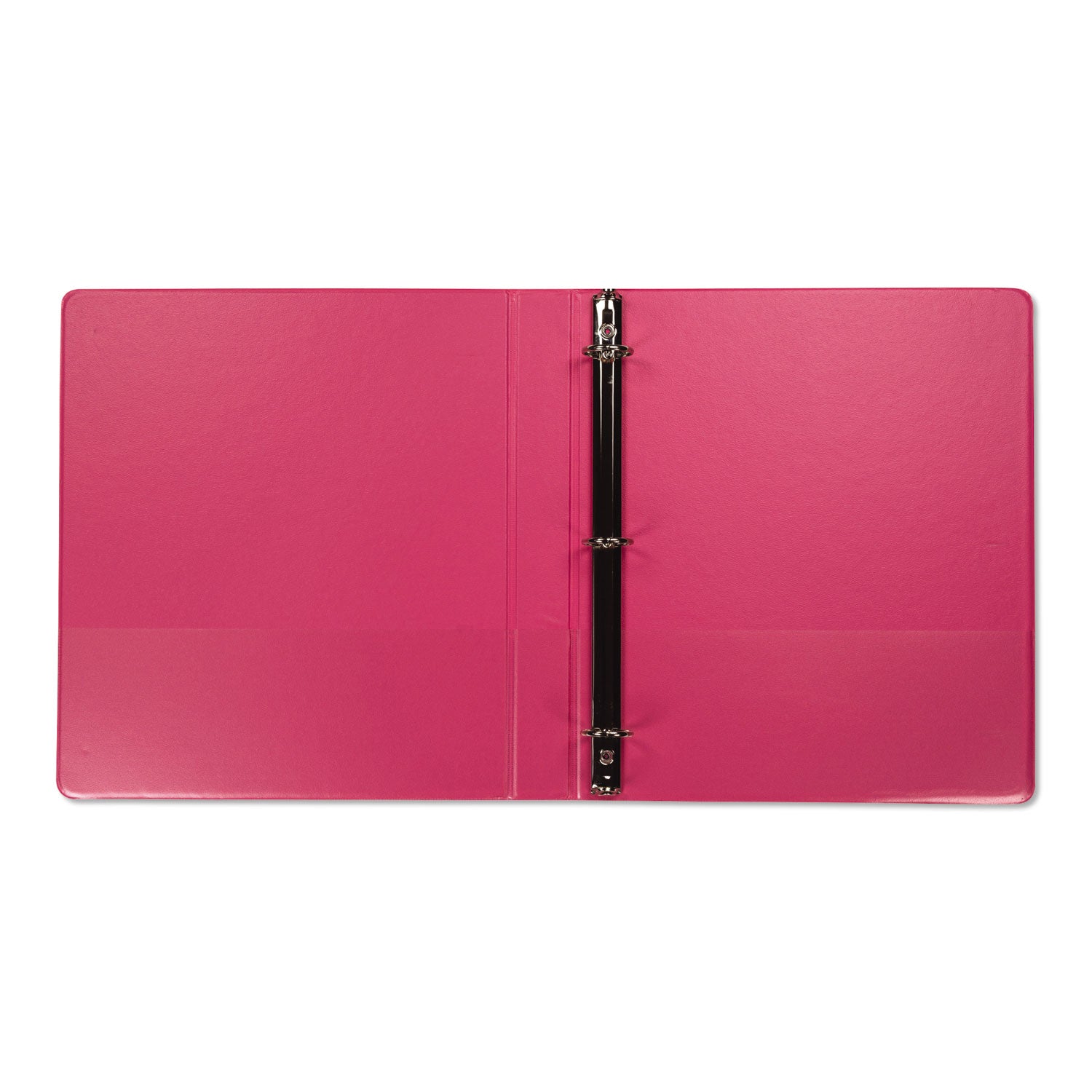 Earths Choice Plant-Based Durable Fashion View Binder, 3 Rings, 1" Capacity, 11 x 8.5, Berry, 2/Pack