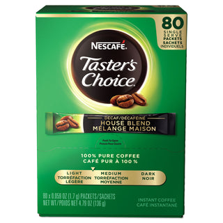 Taster's Choice Stick Pack, Decaf, 0.06oz, 80/Box