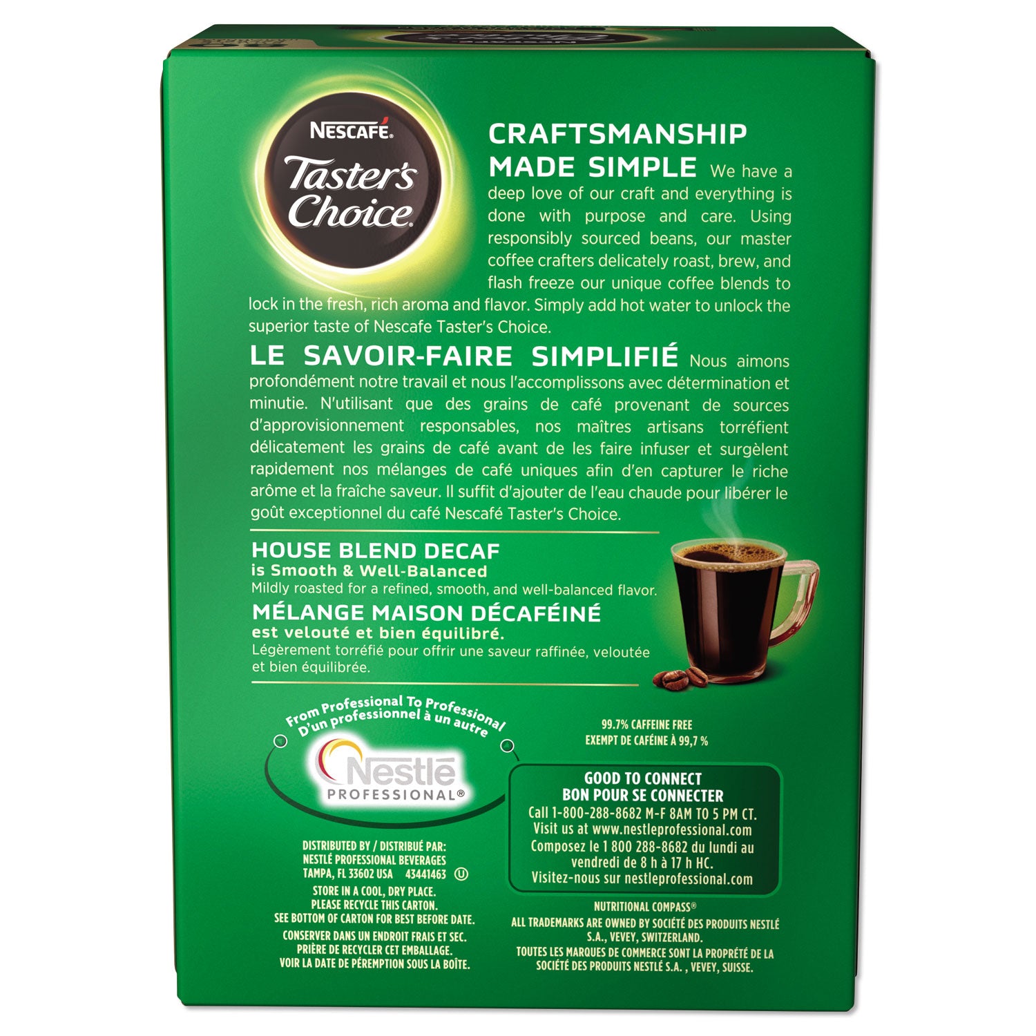Taster's Choice Stick Pack, Decaf, 0.06oz, 80/Box