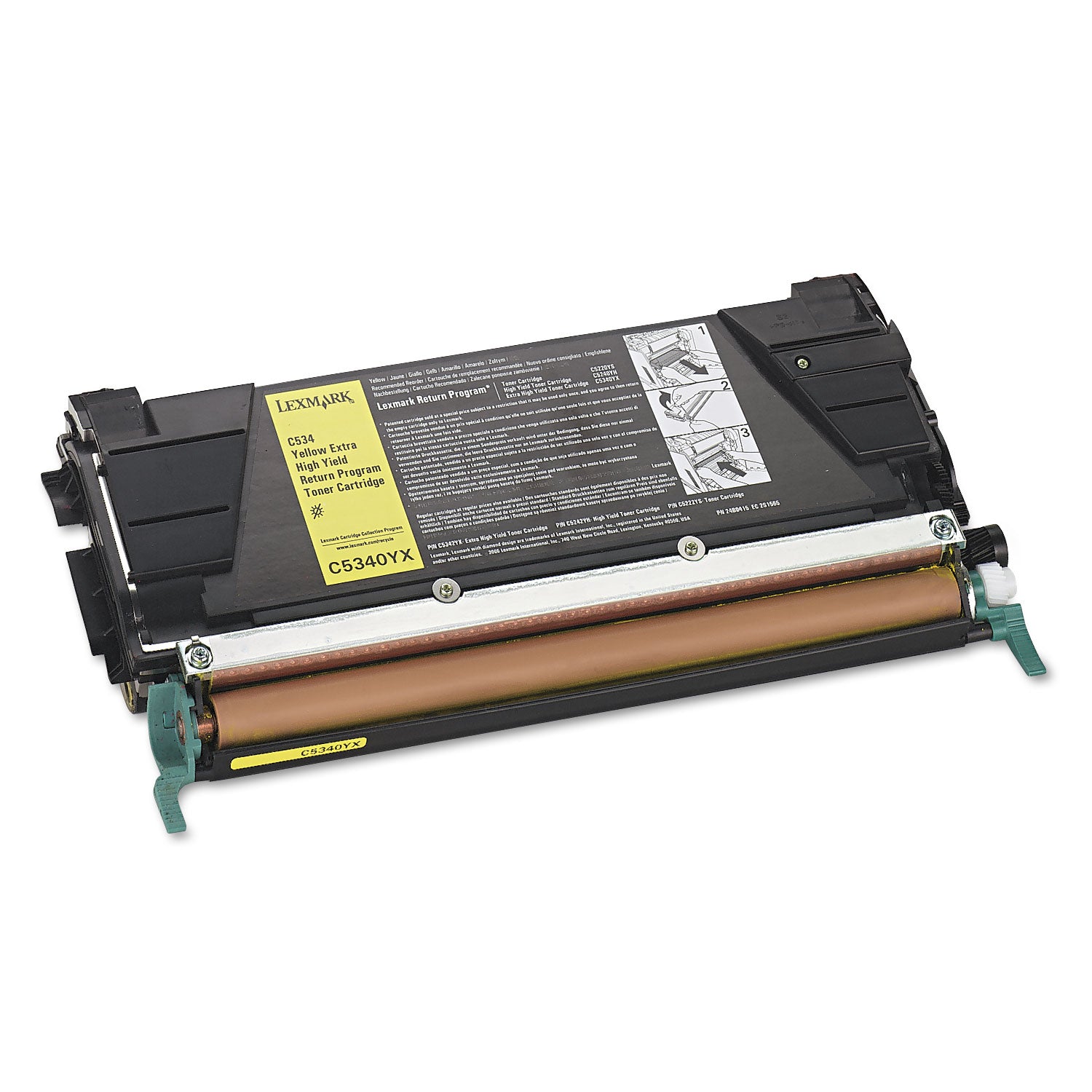 C5340YX Return Program High-Yield Toner, 7,000 Page-Yield, Yellow - 1
