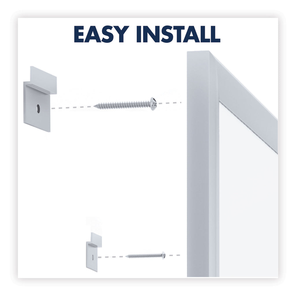 Classic Series Total Erase Dry Erase Boards, 36 x 24, White Surface, Silver Anodized Aluminum Frame - 