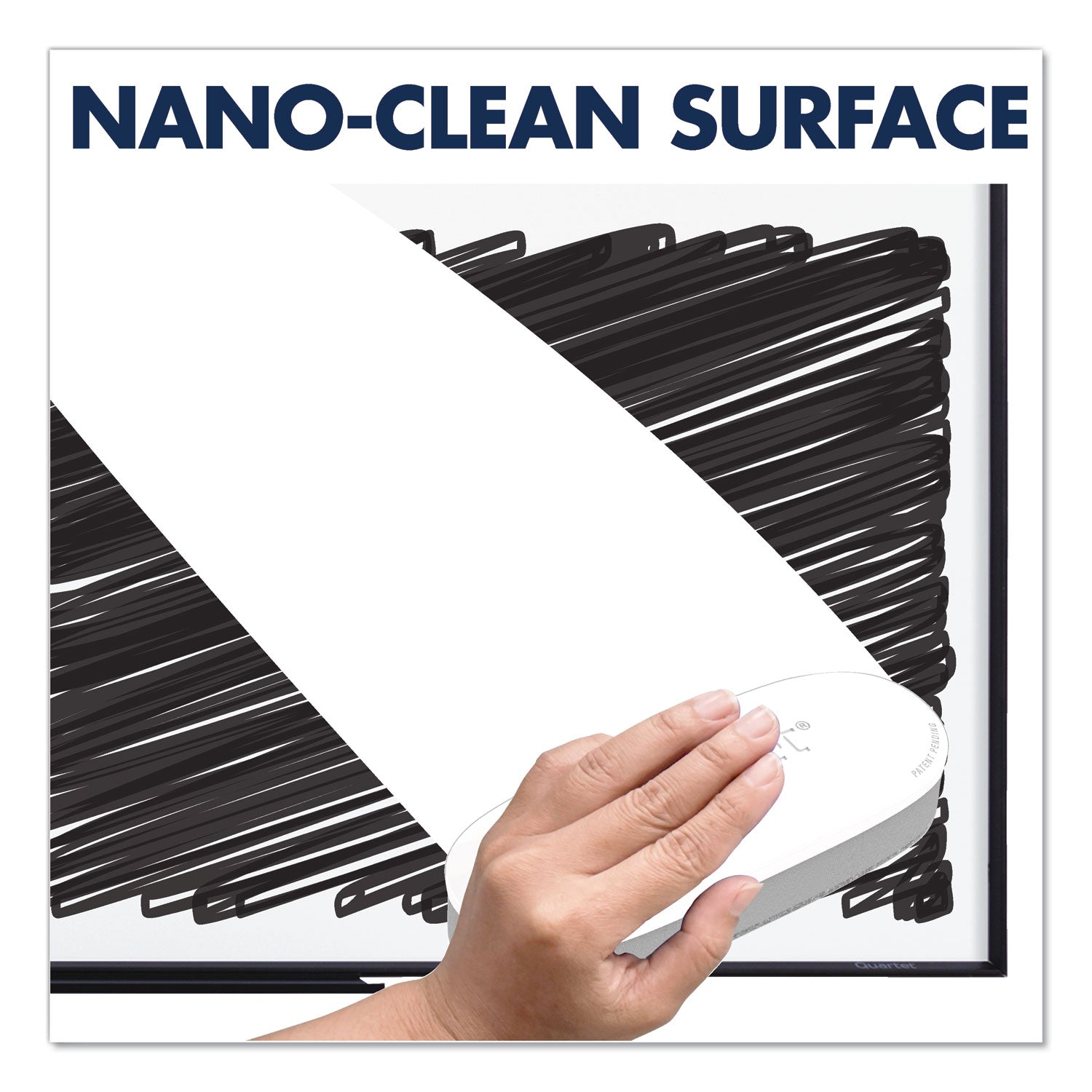 Classic Series Nano-Clean Dry Erase Board, 24 x 18, White Surface, Black Aluminum Frame - 