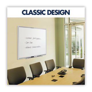 Classic Series Nano-Clean Dry Erase Board, 96 x 48, White Surface, Silver Aluminum Frame - 