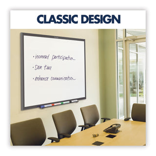 Classic Series Total Erase Dry Erase Boards, 60 x 36, White Surface, Black Aluminum Frame