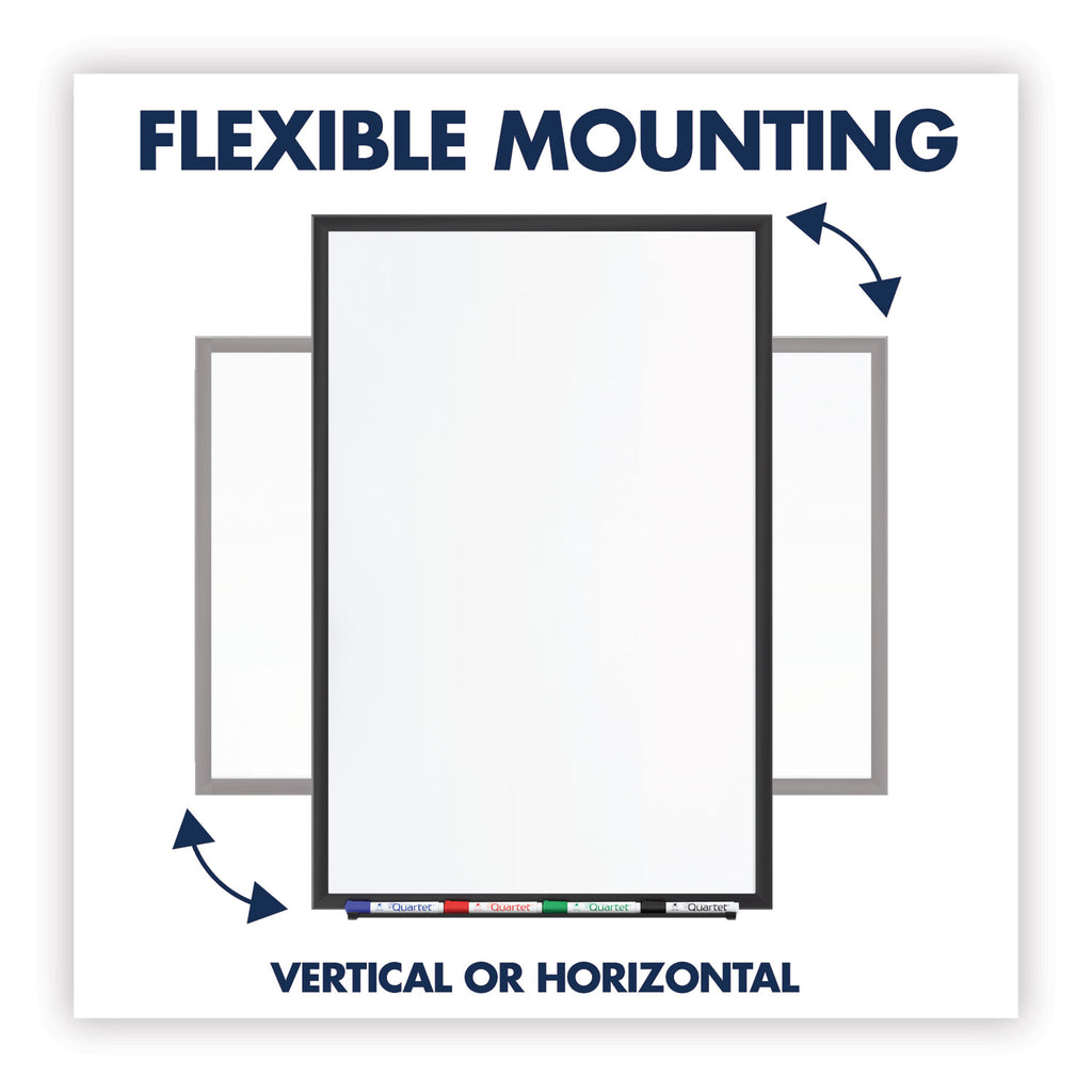 Classic Series Total Erase Dry Erase Boards, 96 x 48, White Surface, Black Aluminum Frame