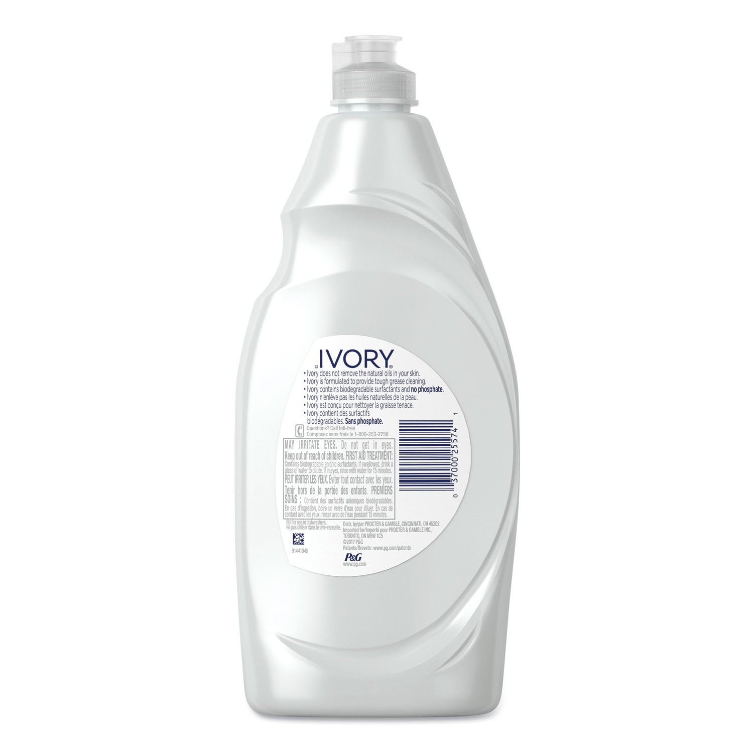 Dish Detergent, Classic Scent, 24 oz Bottle, 10/Carton
