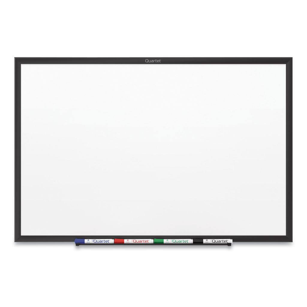Classic Series Nano-Clean Dry Erase Board, 36 x 24, White Surface, Black Aluminum Frame - 