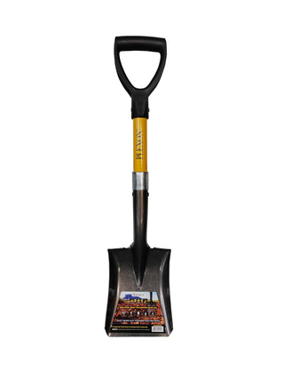 27" Square Short Transfer Shovel with Fiberglass Handle & Plastic D-Grip