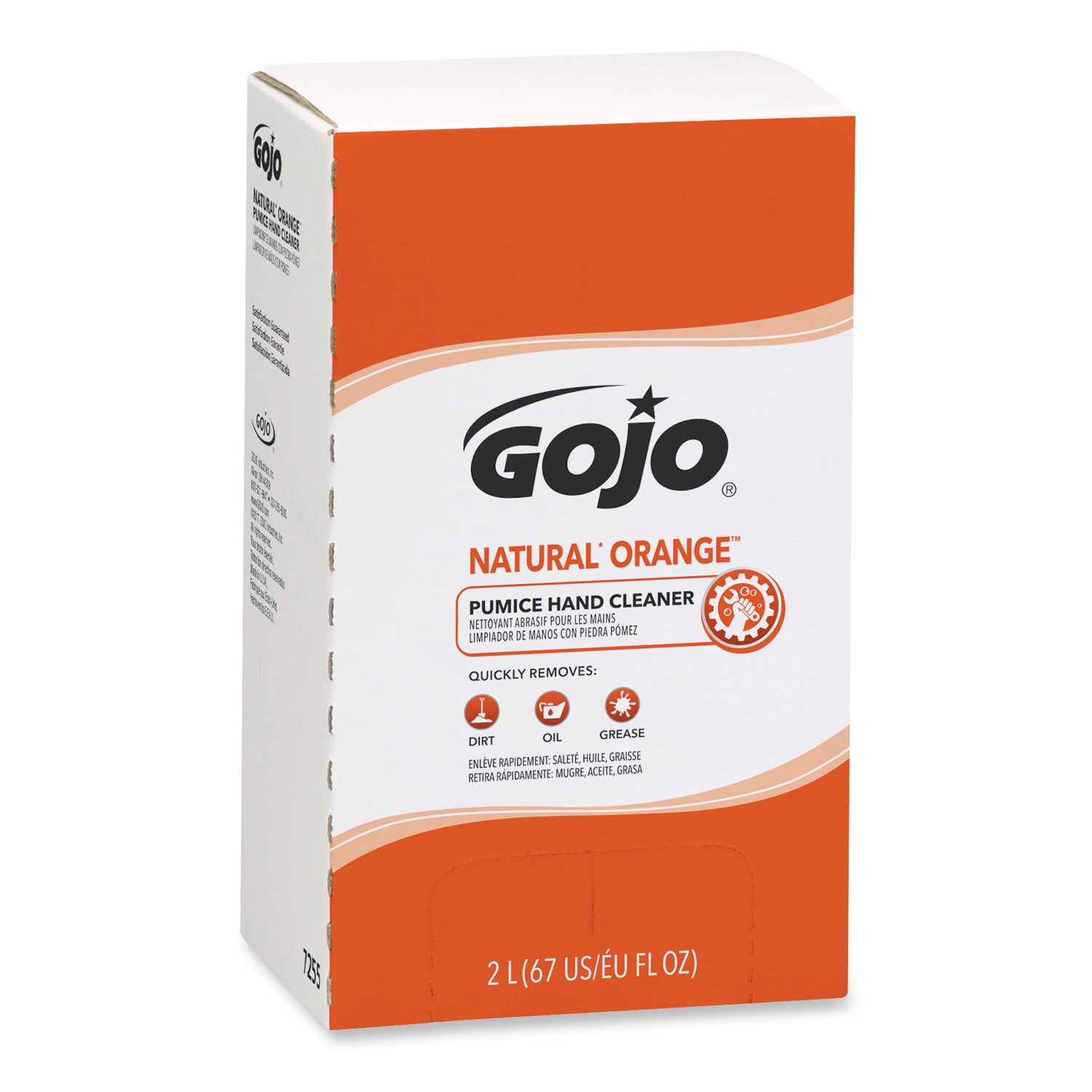 NATURAL ORANGE Pumice Hand Cleaner Refill, Citrus Scent, 2,000mL, 4/Carton