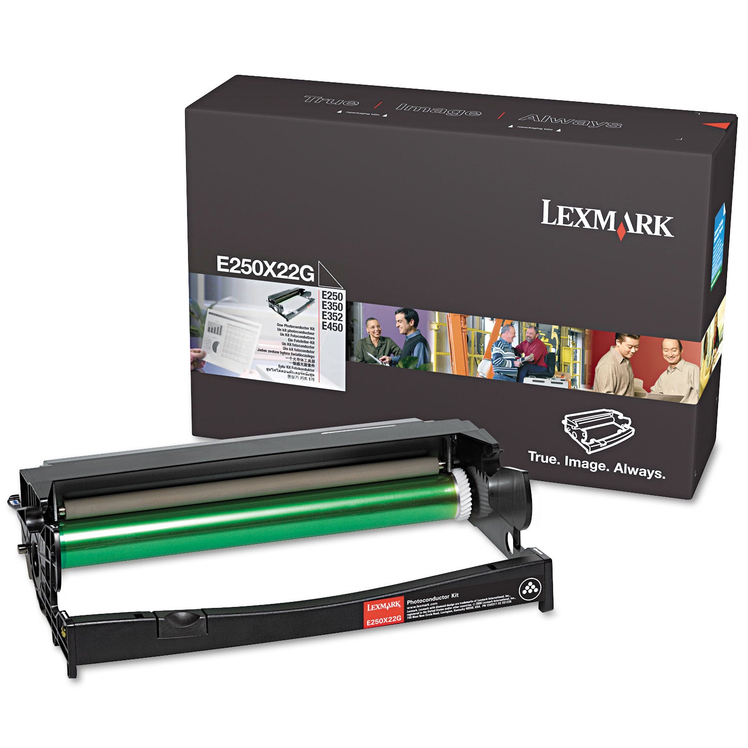 E250X22G Photoconductor Kit, 30,000 Page-Yield, Black - 1